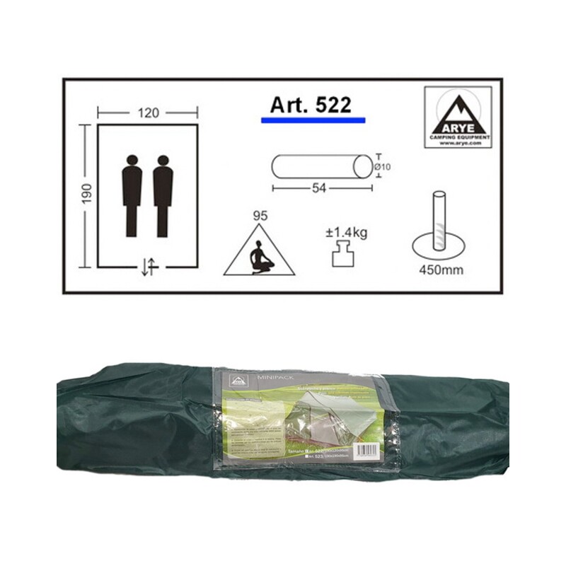 Carpa Canadiense Minipack Arye 2/3 Personas Para Camping Diseño Compacto Y Portátil Carpa Canadiense Minipack Arye 2/3 Personas Para Camping Diseño Compacto Y Portátil