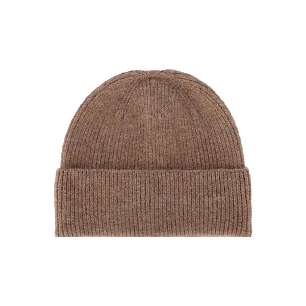 Gorro de lana marrón