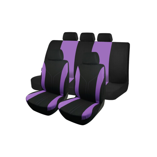 Cubreasiento Negro Y Violeta 9 Piezas Cubreasiento Negro Y Violeta 9 Piezas
