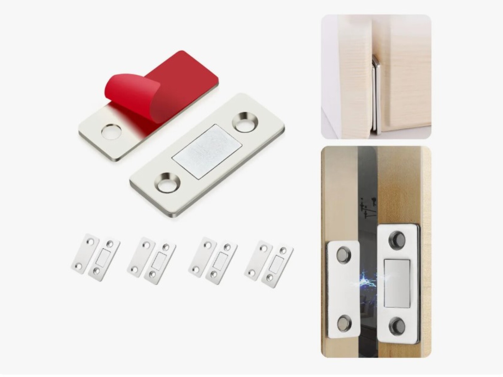 Imanes Resistentes Para Cajones O Puertas De Acero X4 