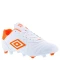 Championes de Hombre Umbro Futbol 11 Touch FG Blanco - Anaranjado