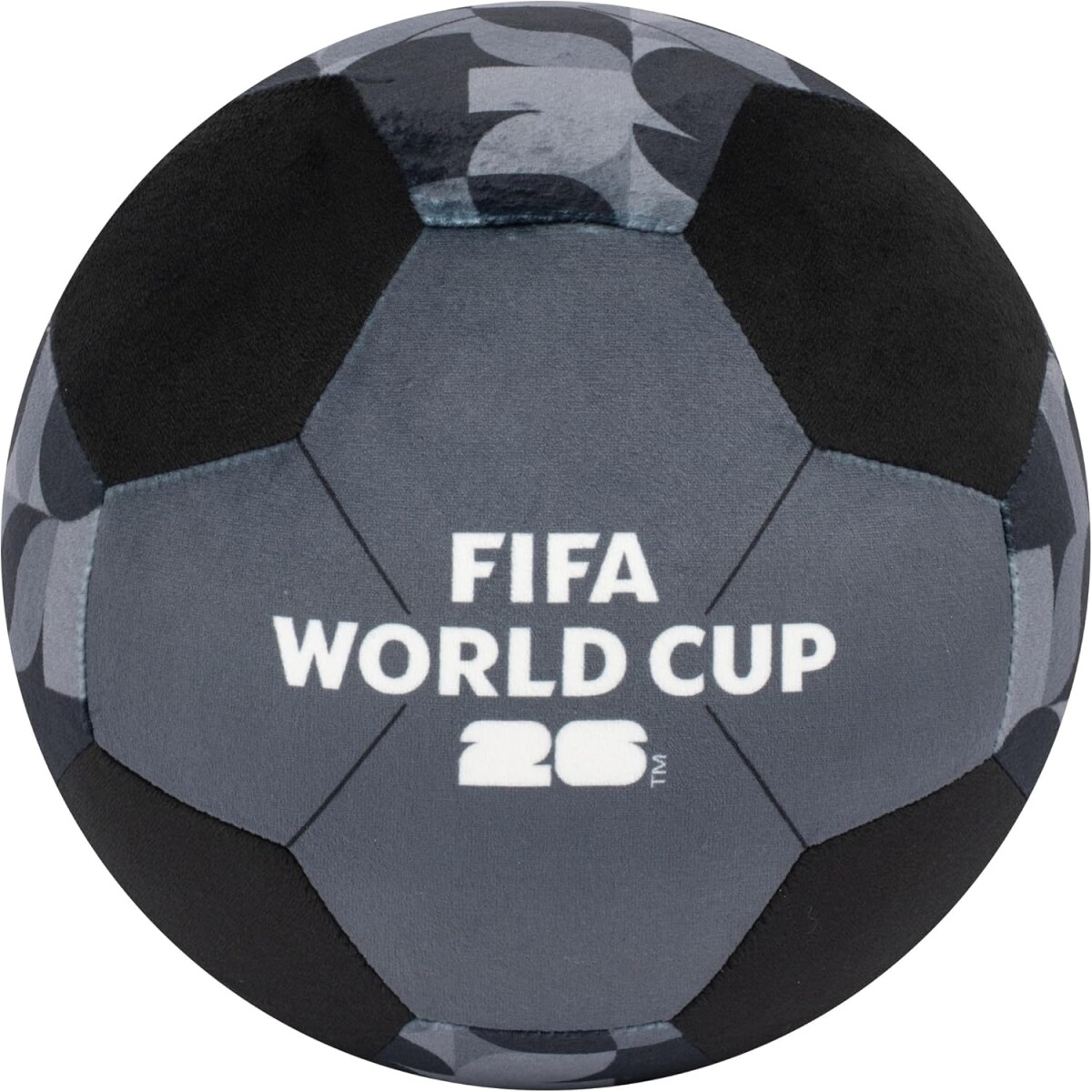 Pelota de fútbol de felpa negra de la Copa Mundial 2026 9" - NEGRO 