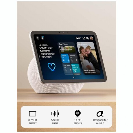 AMAZON ECHO SHOW 8 ALEXA 8,7' HD AMAZON Echo Show 8 8,7' HD Con Alexa Pantalla Inteligente - Glacier White