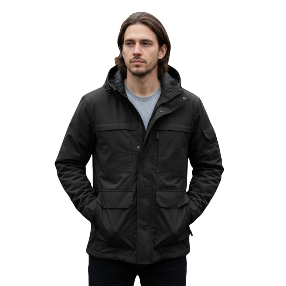 Campera outdoor - Negro 