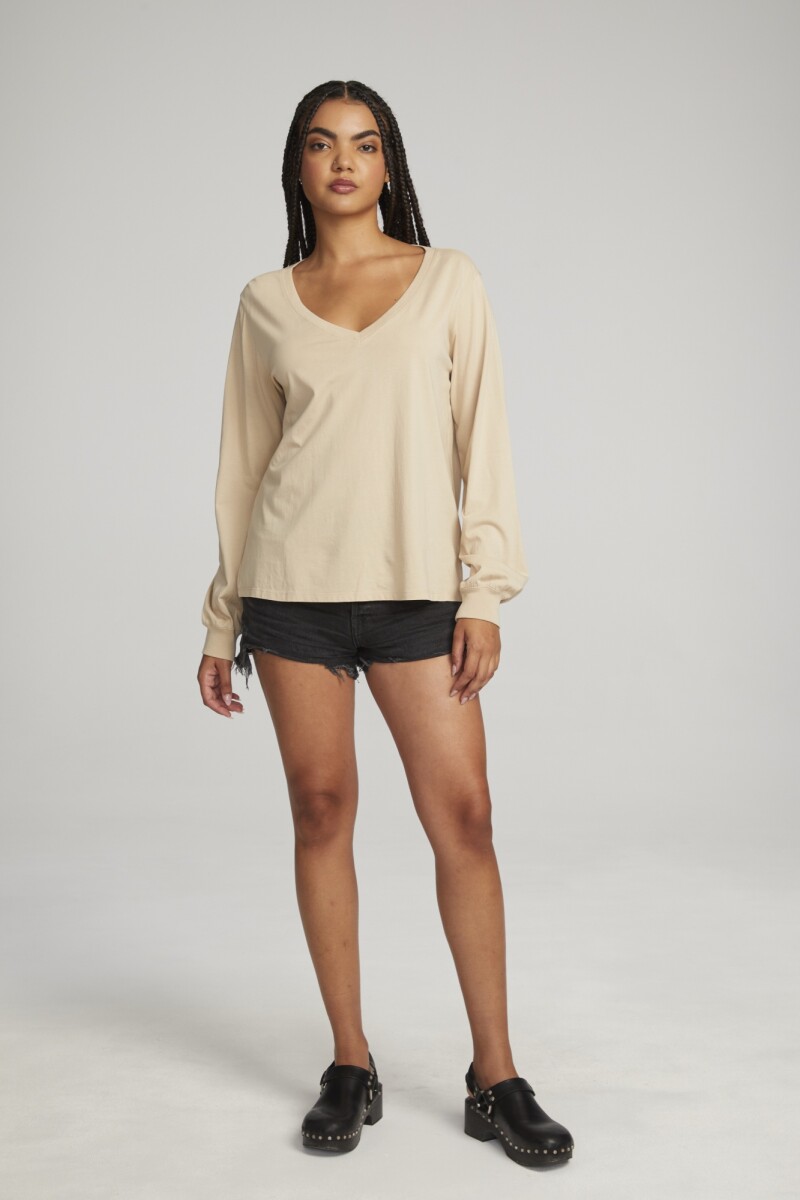 BUZO COTTON JERSEY Beige