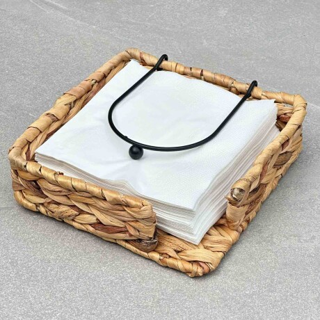 Porta Servilletas De Yute / Fibra Natural 17cm x 17cm x 5cm Porta Servilletas De Yute / Fibra Natural 17cm x 17cm x 5cm