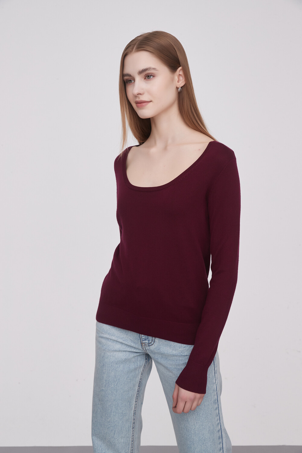 Sweater Teche Bordeaux