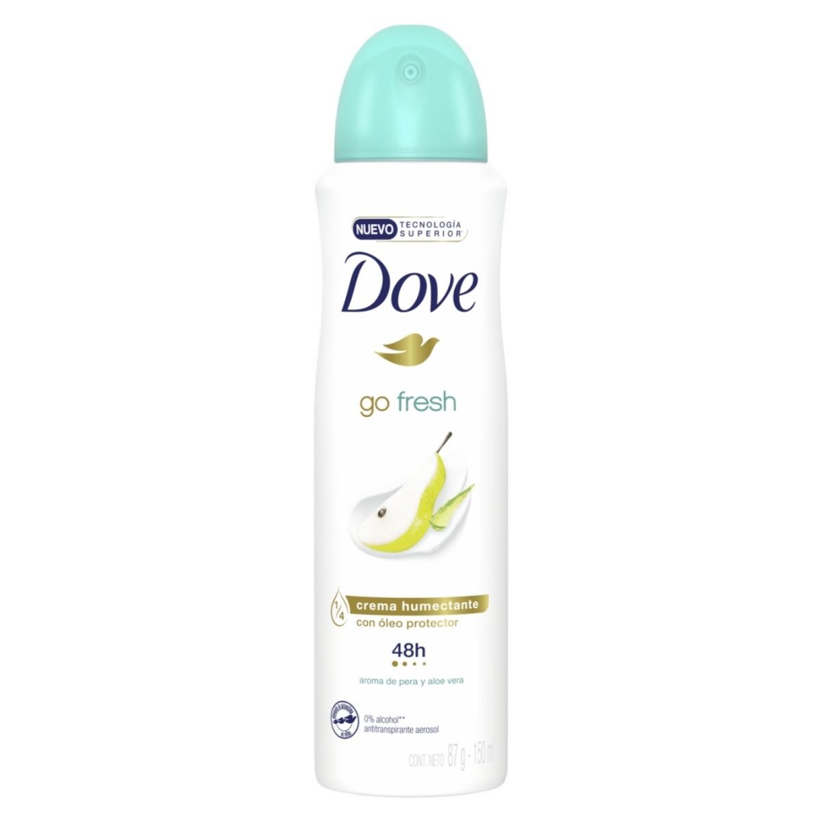 Desodorante Dove Aerosol Go Fresh - Pera y Alóe Vera 150 ML 