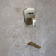 Griferia De Ducha De Empotrar Monocomando Brushed Gold Fv. Complementar Con Fv-Base-Universal DORADO-BRUSHED GOLD
