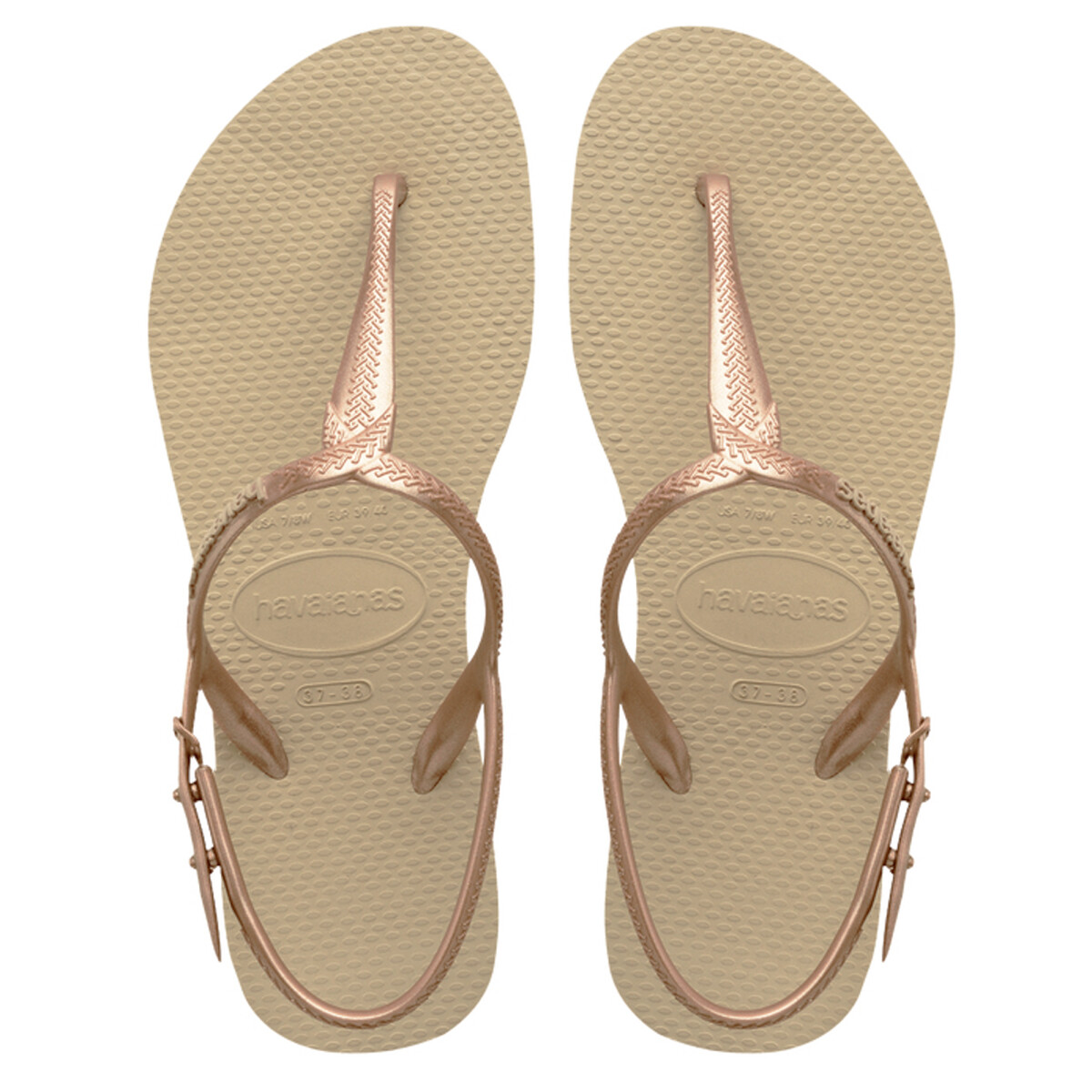 Sandalia de Mujer Havaianas Twist - Beige Arena 