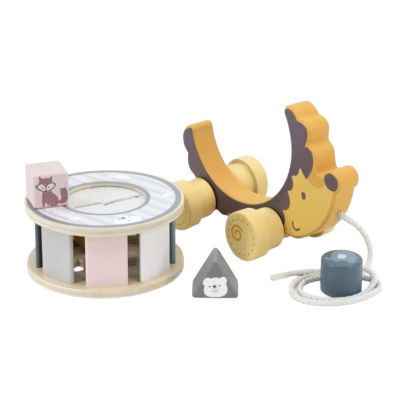 Erizo con Rueda de Encastre en Madera Polar B Erizo con Rueda de Encastre en Madera Polar B