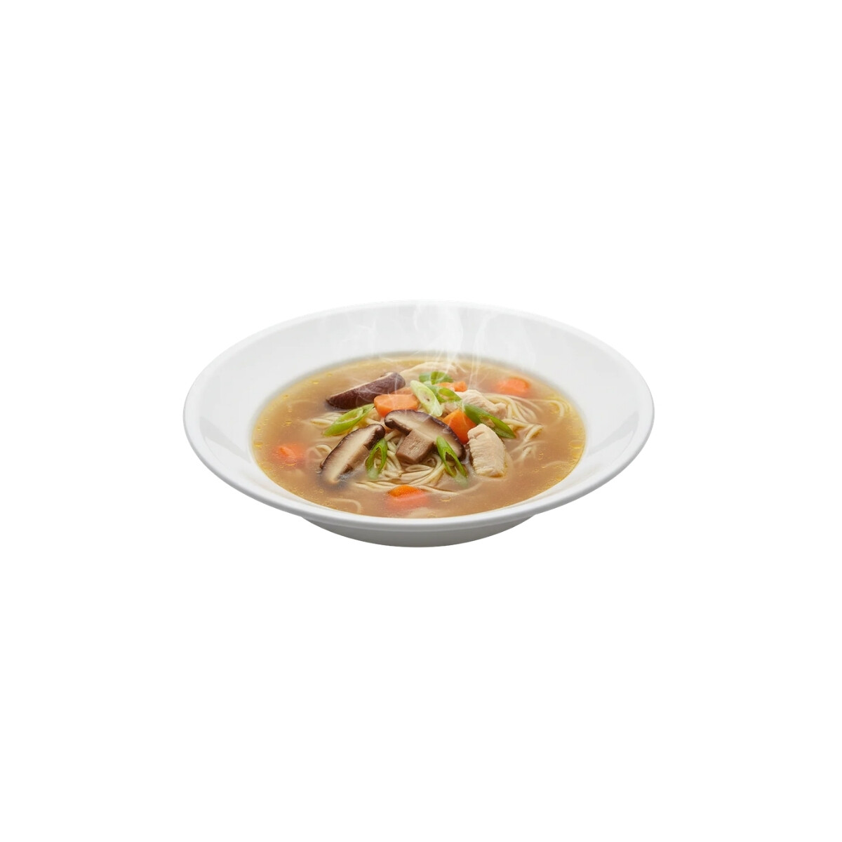 Plato Hondo de Policarbonato Blanco 22.9 cm 