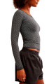 LOVE LETTER LONG SLEEVE Negro