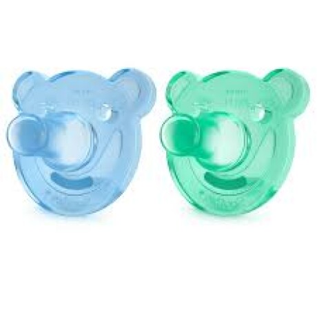 Chupete Philips Avent Oso Soothie 3 M+ AZUL-VERDE
