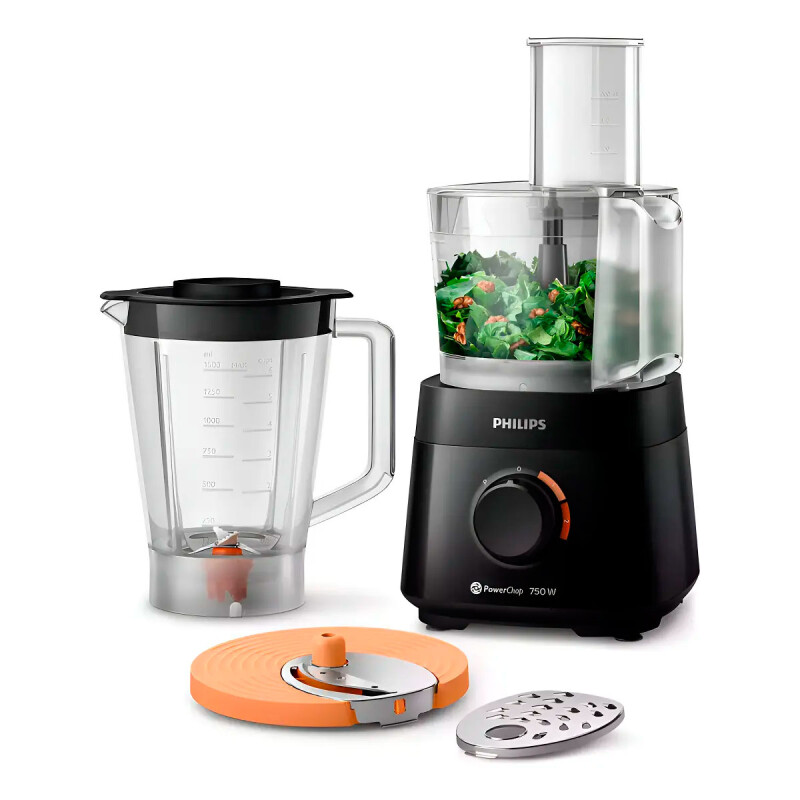 PROCESADOR PHILIPS HR 7301 -4 Accesorios -Negro 750W N/A