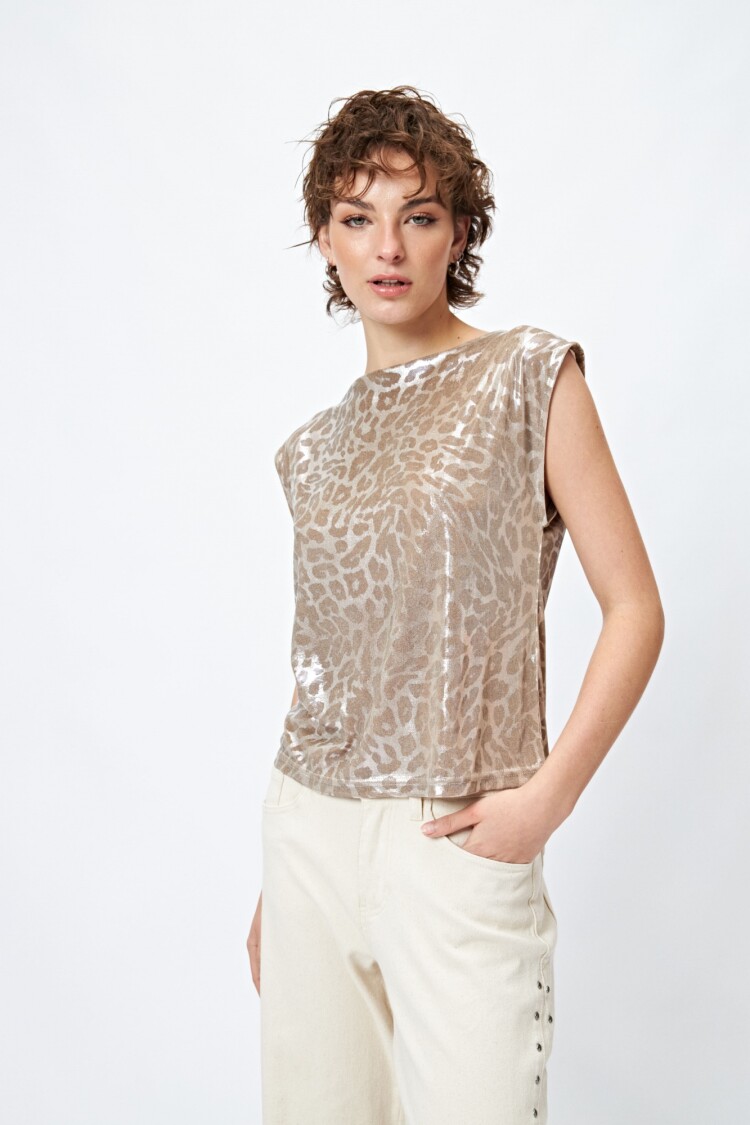 TOP HILTON Beige