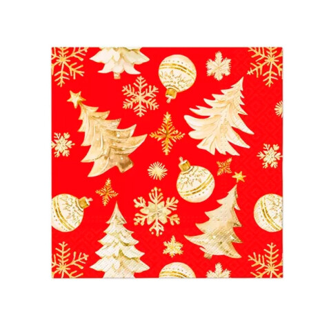 Servilleta Arbolitos Oro x20 Servilleta Arbolitos Oro x20