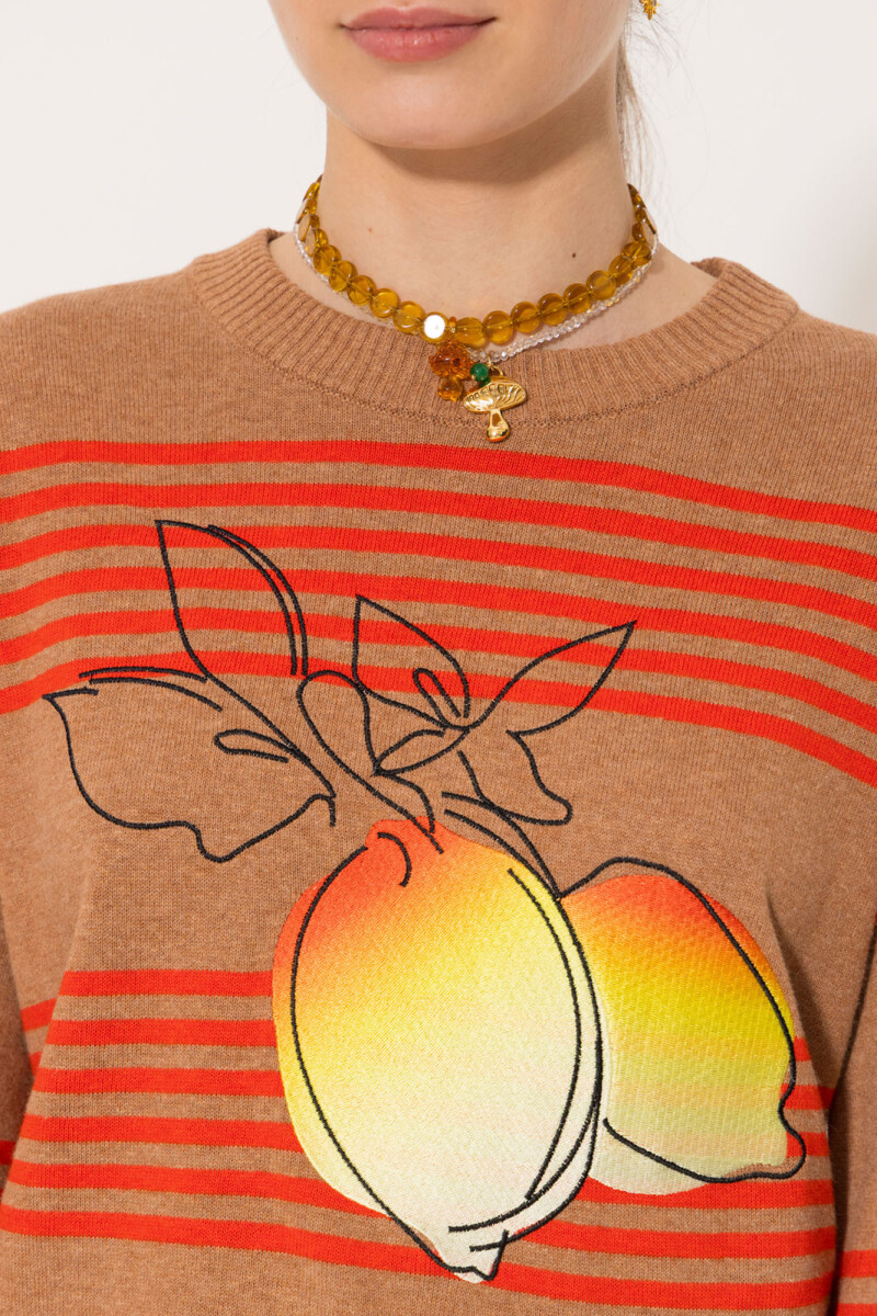 SWEATER CITRON Camel