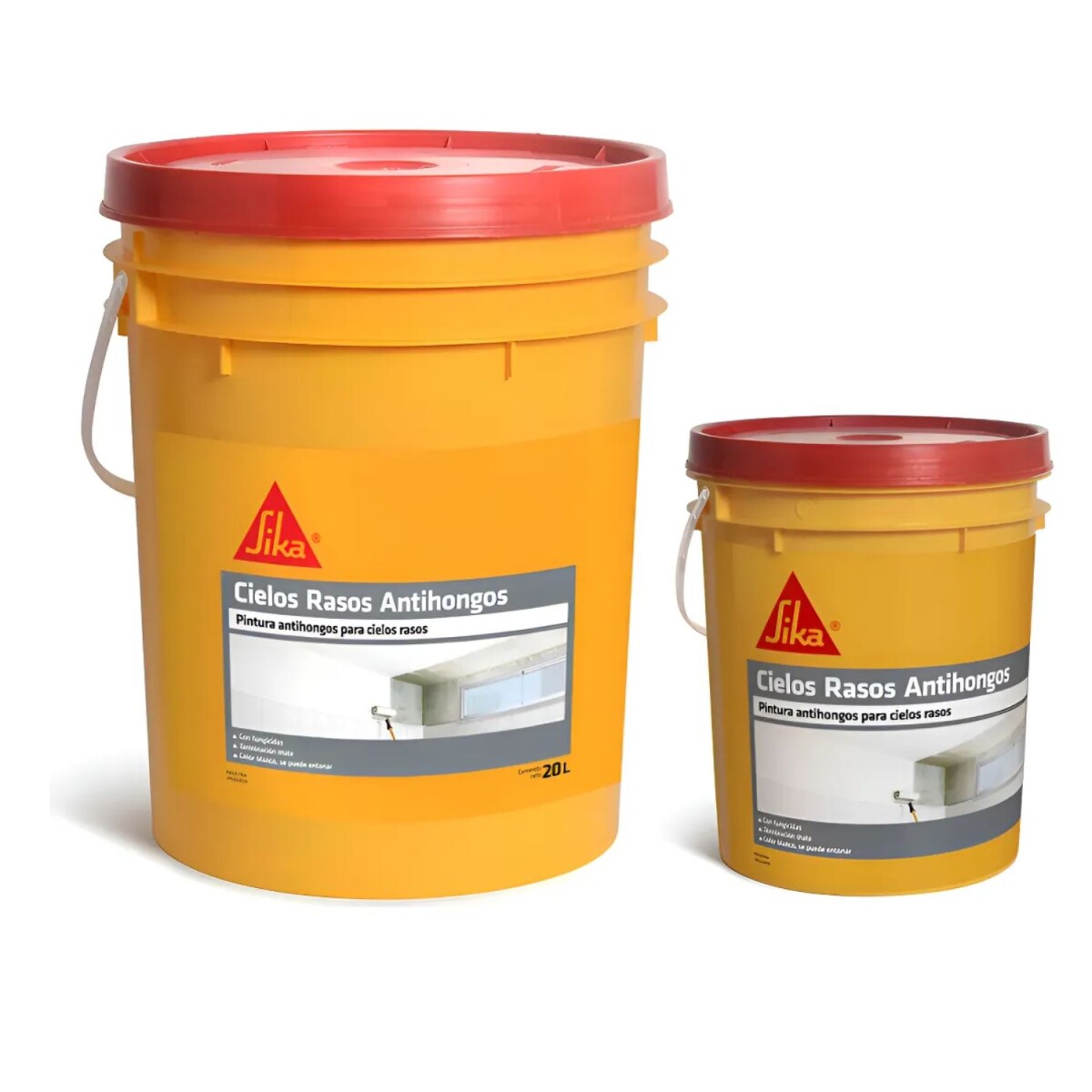 Pintura Cielos Rasos Antihongos Sika 20+4 Kg Blanca 