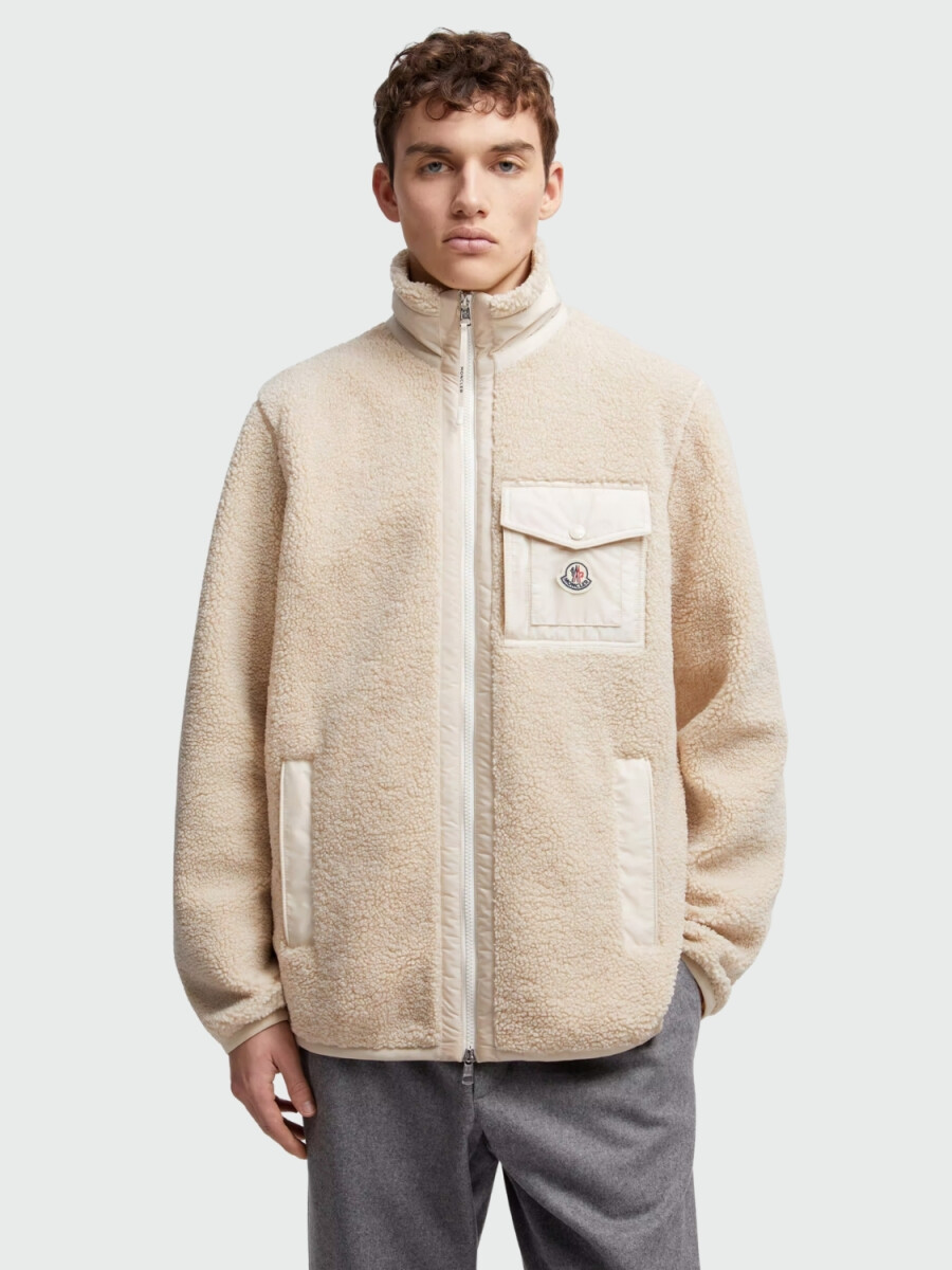 MONCLER - Buzo Teddy Aperta 