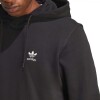 Abrigo Trefoil Essentials French Terry de Hombre Negro