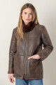 Borrego greta reversible Marron gastado