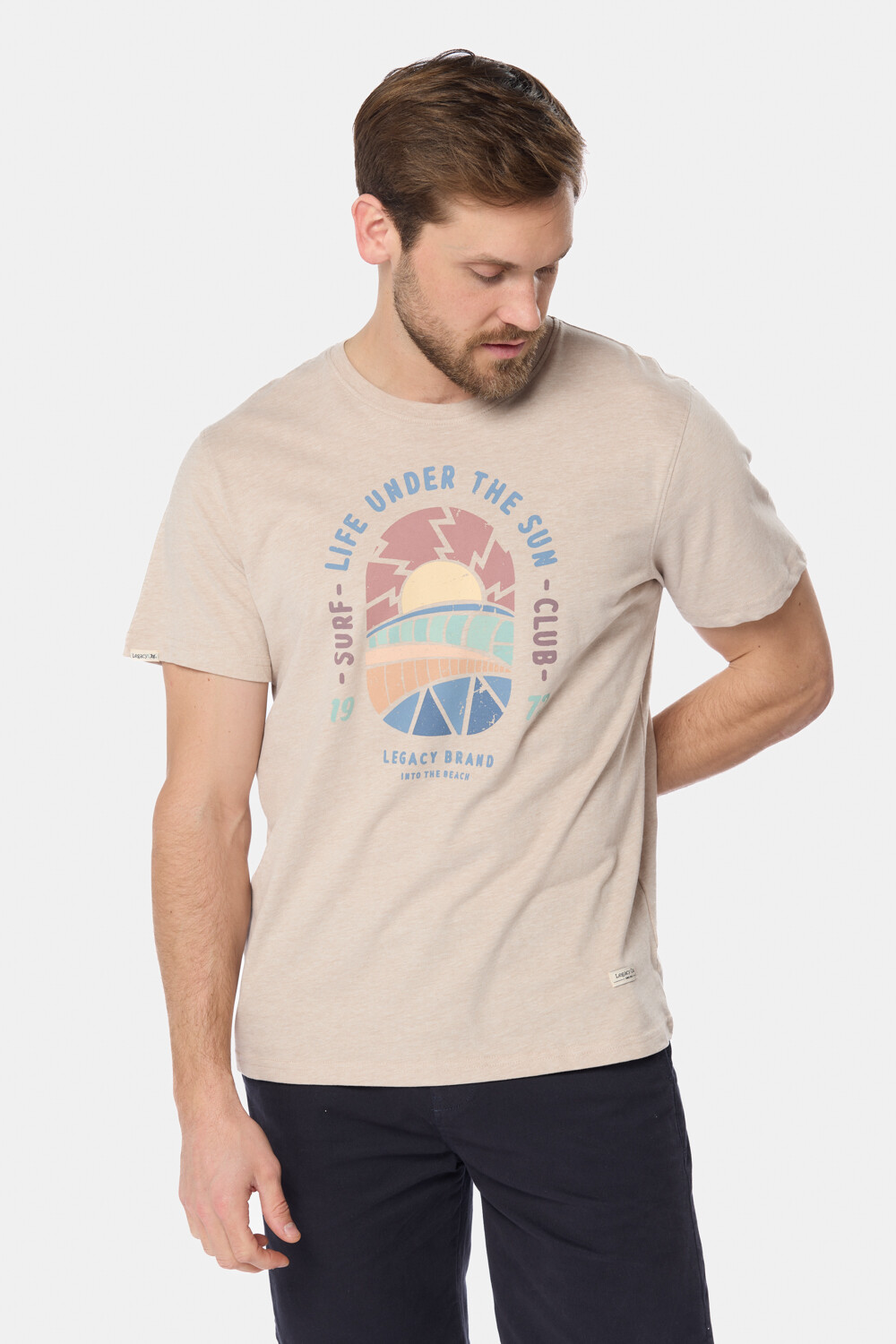 REMERA ESTAMPADA Beige