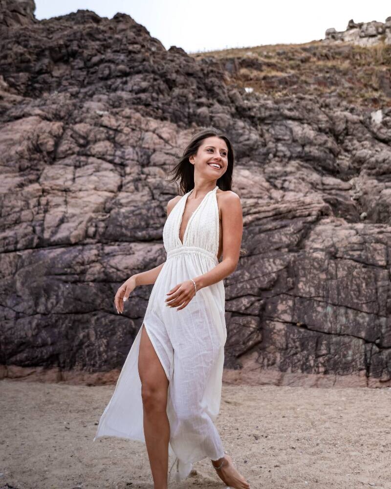 AIALA DRESS BORDADO BLANCO