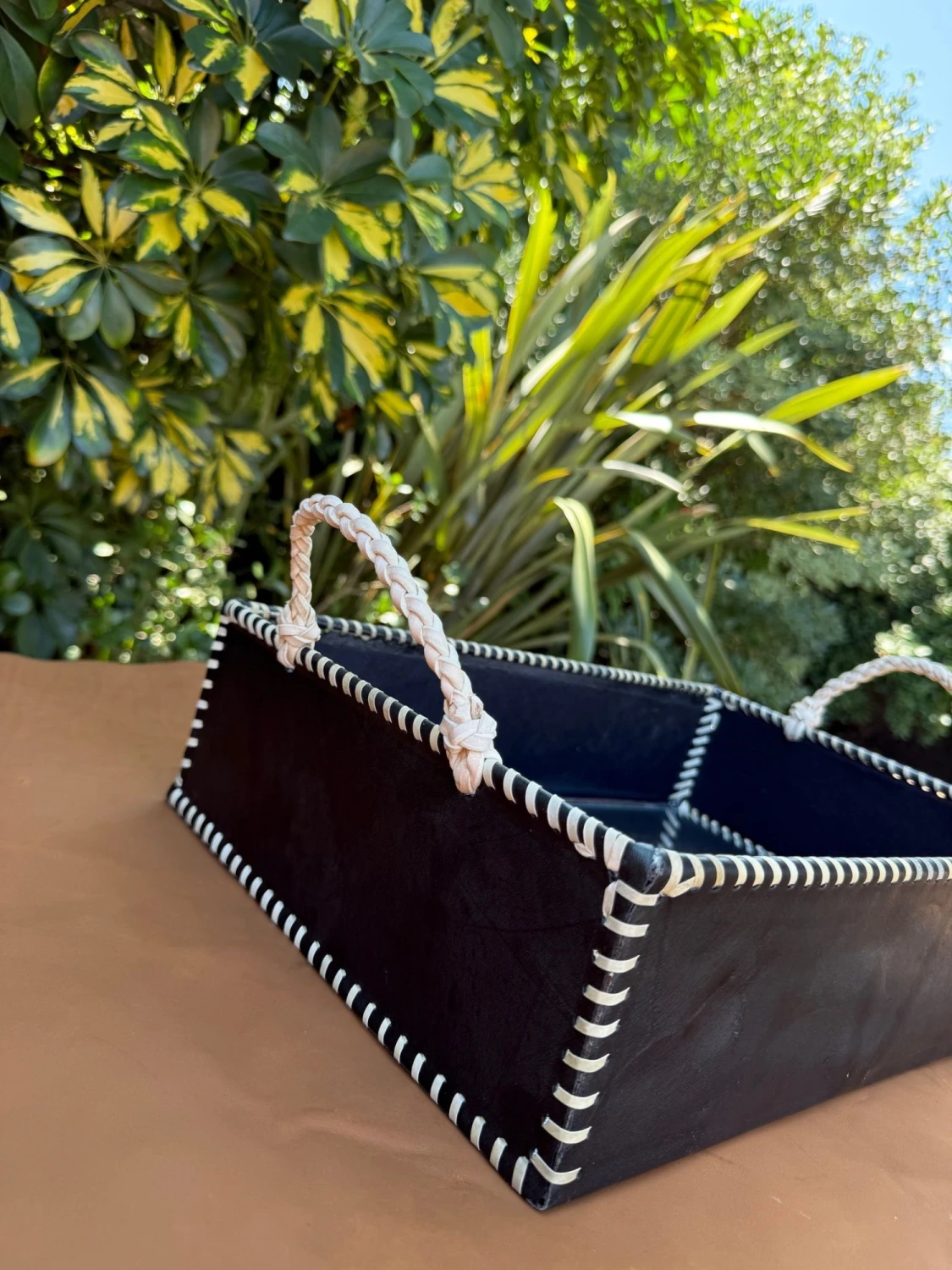 Rectangular Table Basket Trenzado Chico