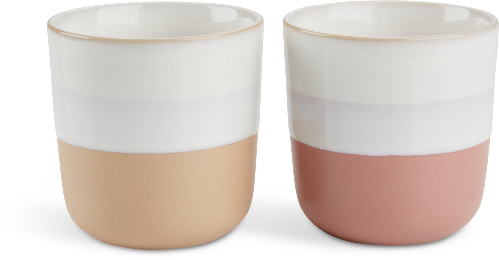 Taza FREDERIK 20cl rosa/amarillo 2uds 