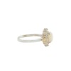 Anillo Halo-Plata y Oro-Media Perla y Zirconia-AN5559 conperla