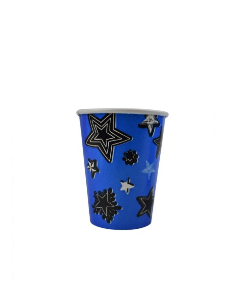 Vaso polipapel 8 oz AZUL STARS