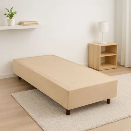 Cama SmartBox HAMPTONS 1 Plaza 90x190 cm Beige