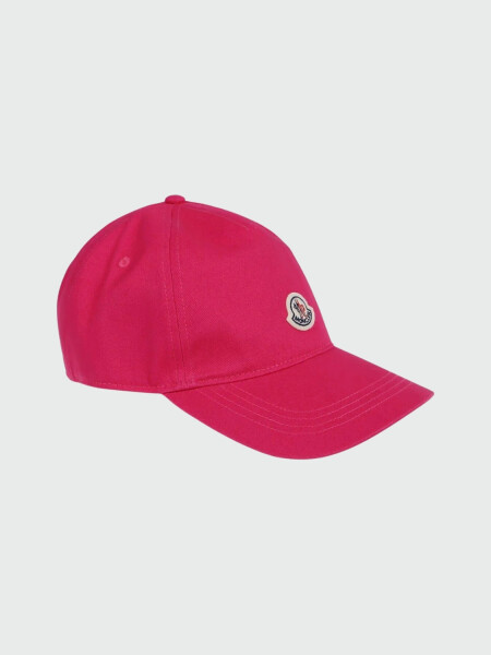 Moncler -Gorro con visera de algodón Rojo