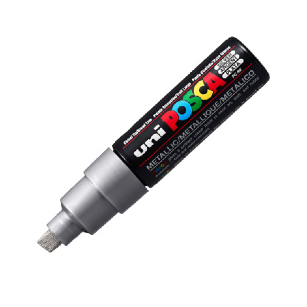 MARCADOR UNI POSCA 8 MM PLATA 