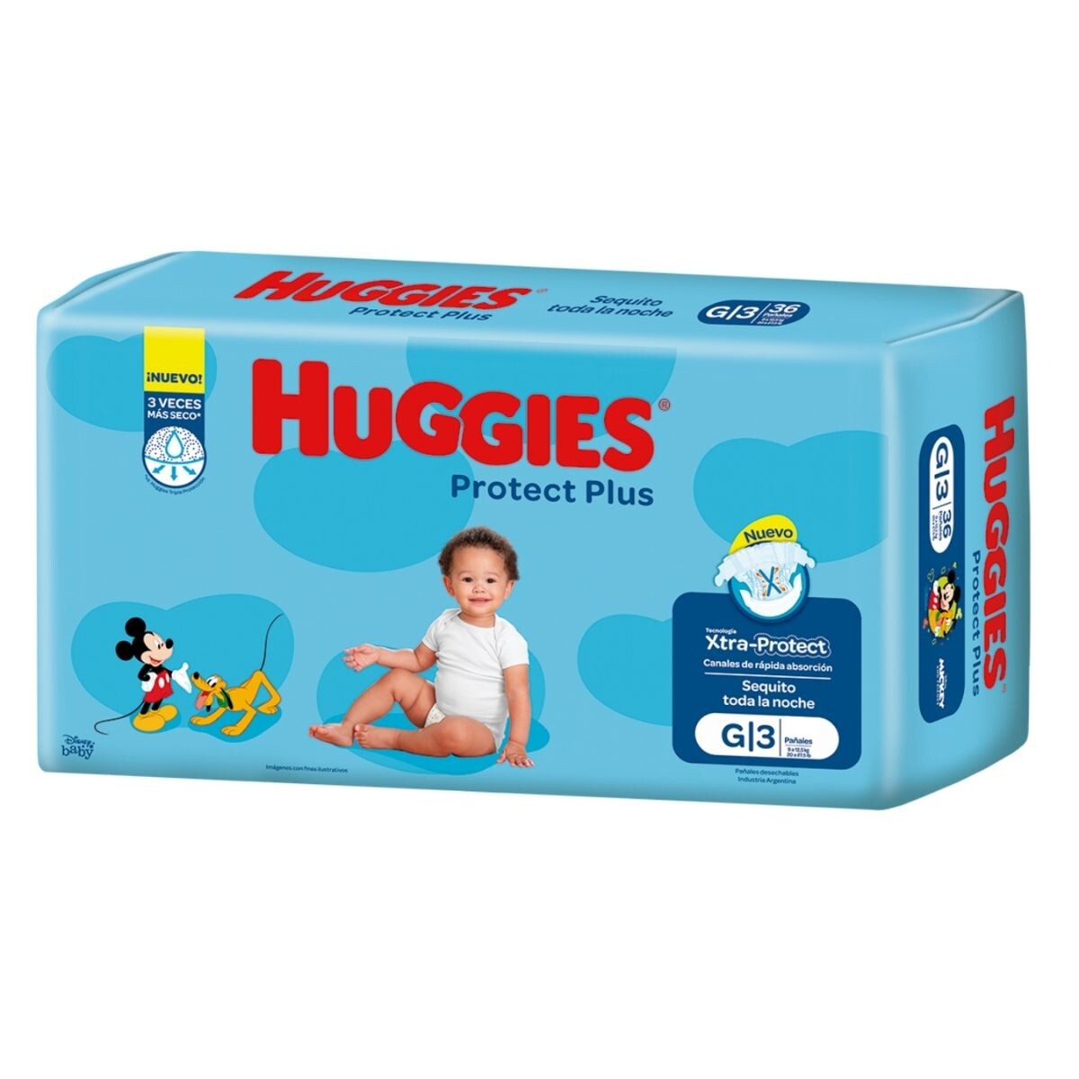 Pañales Huggies Protect Plus Unisex G - X60 