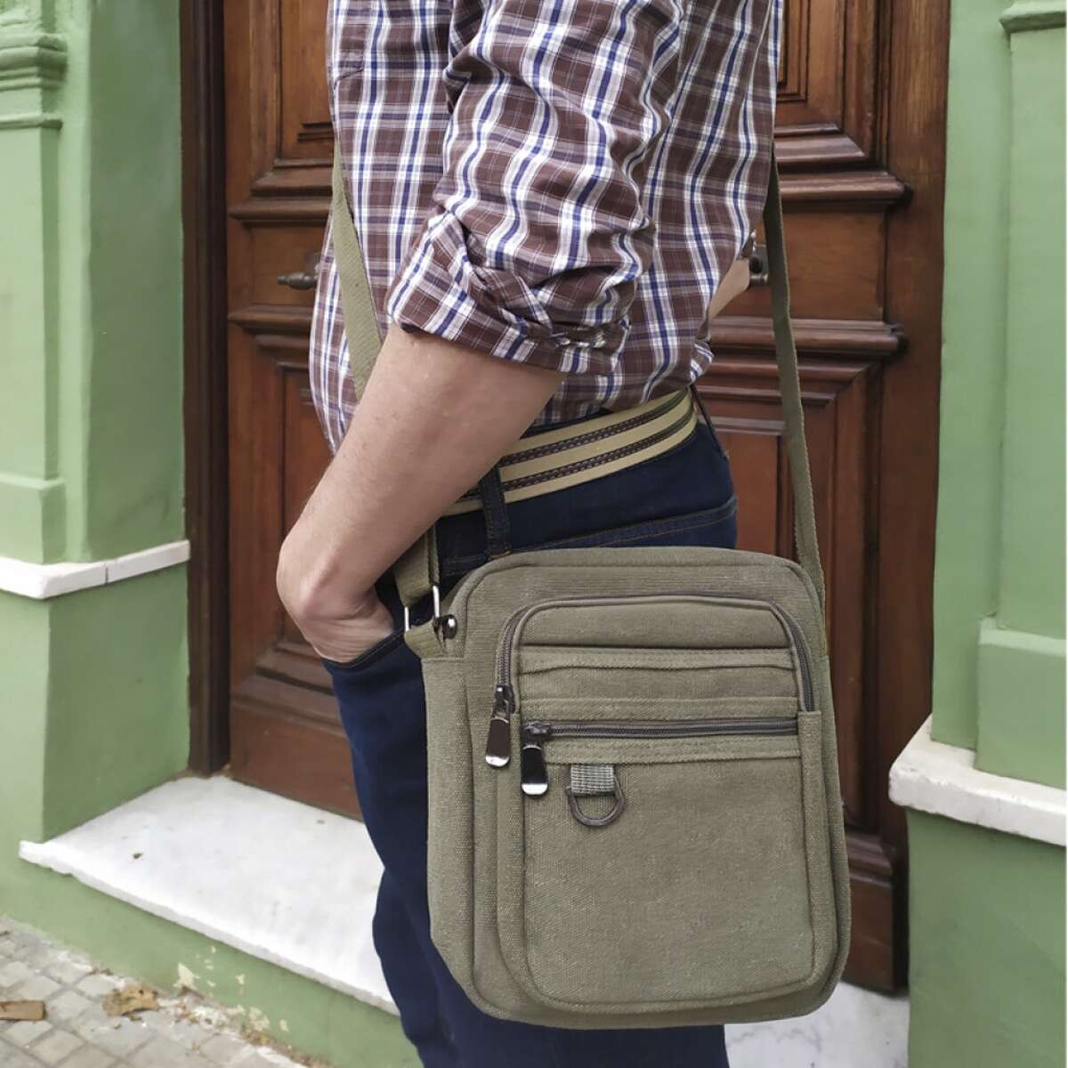 Morral Canvas Elbrús - Verde Militar 