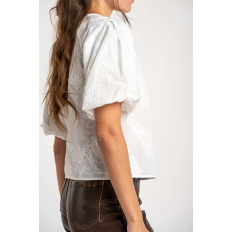 Blusa Manga Globo Crudo
