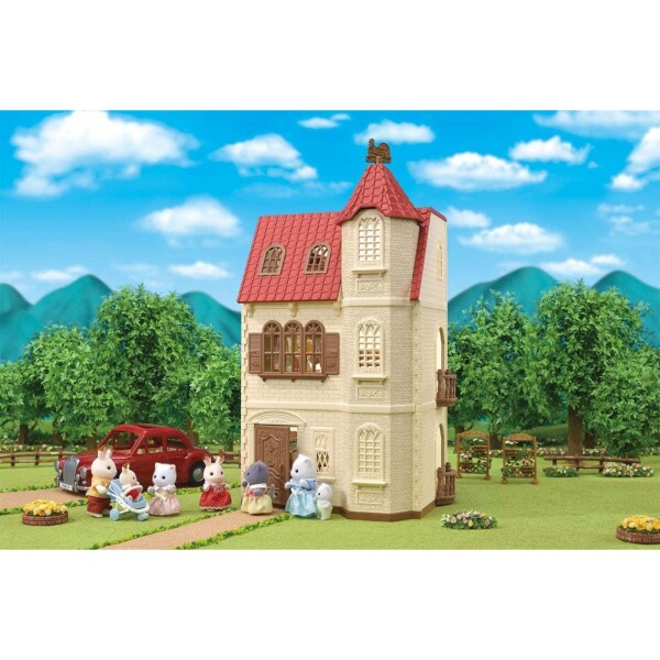 Sylvanian Families Casa 3 Pisos Ascensor + Muebles + Figura Sylvanian Families Casa 3 Pisos Ascensor + Muebles + Figura