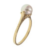 Anillo Amelia en oro amarillo 18K con perla de cultivo Anillo Amelia en oro amarillo 18K con perla de cultivo