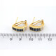 Caravanas Oro 18K Con Brillantes Y Zafiros Caravanas Oro 18K Con Brillantes Y Zafiros