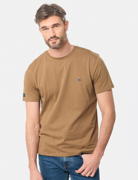 REMERA LISA DE ALGODÓN Mostaza