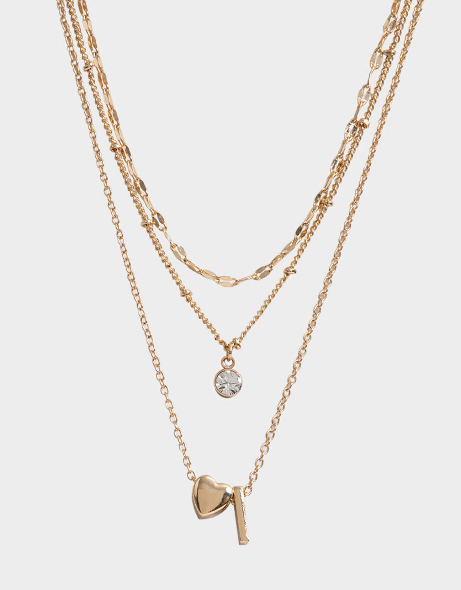 Collar Corto De Inicial "i" 
