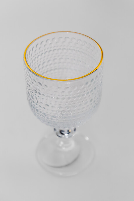 Copa Dots Borde Dorado Estampado 4