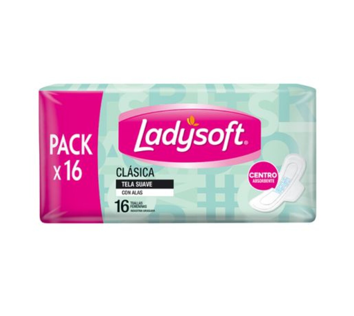 Ladysoft Toallitas Clásica con Alas 16 Unidades – Suavidad y Protección