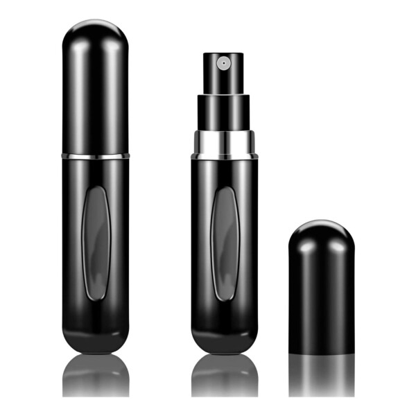 Frasco Mini Botella Recargable De Perfume Portátil X 5 Variante Color Negro