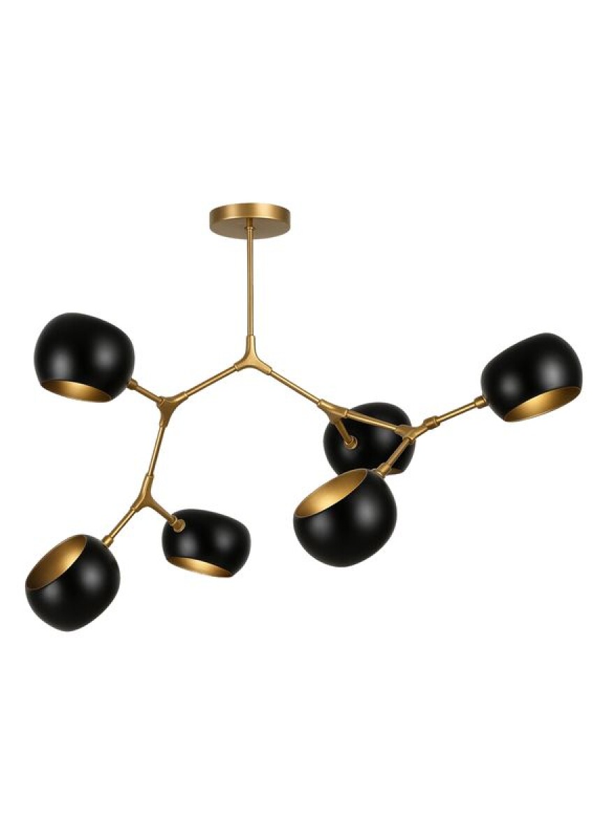 COLGANTE 6L ORION E27 DORADO 