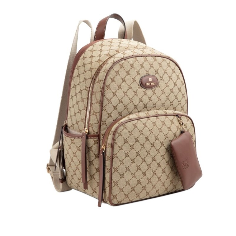 Backpacks Maelys Tech Mocha Logo/mahogany