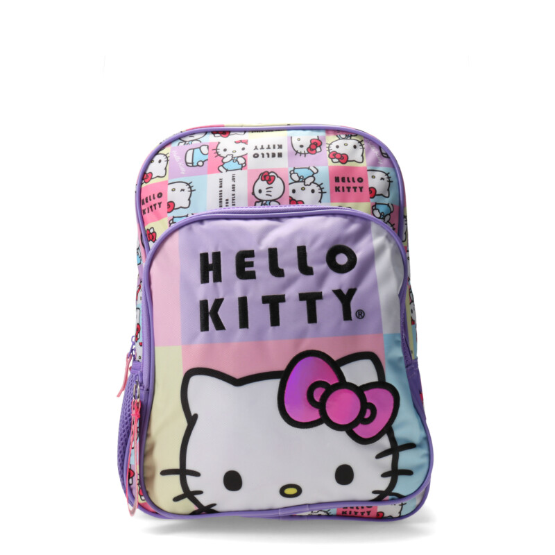 Mochila Hello Kitty 14" Lila- Rosado - Blanco