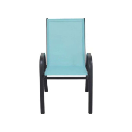 Silla de Textilina metal Turquesa